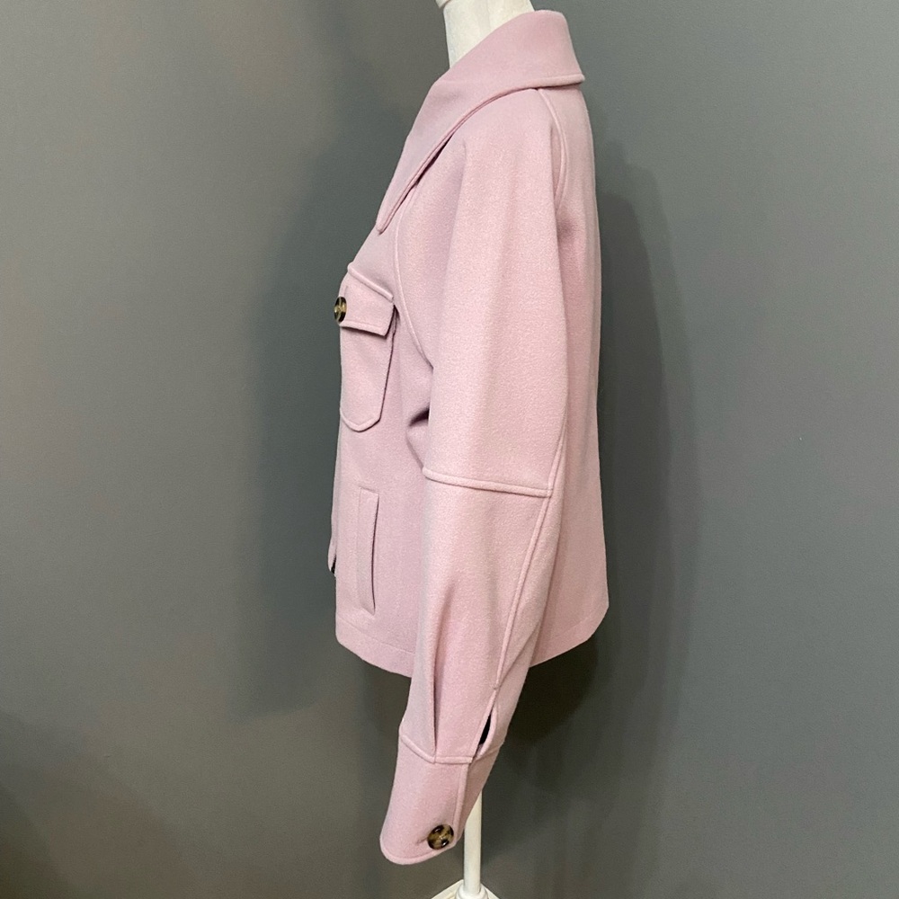 VELVET HEARTS Womens Lavender Oversized Peacoat Soft minimalist Boho Lagenlook M - Picture 2 of 16